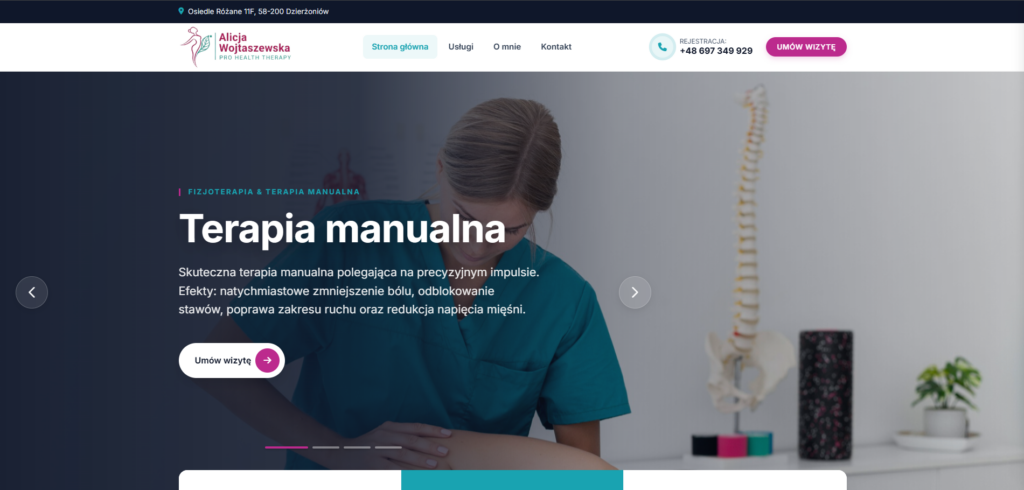 Strona Fizjoterapia-Wojtaszewska.pl