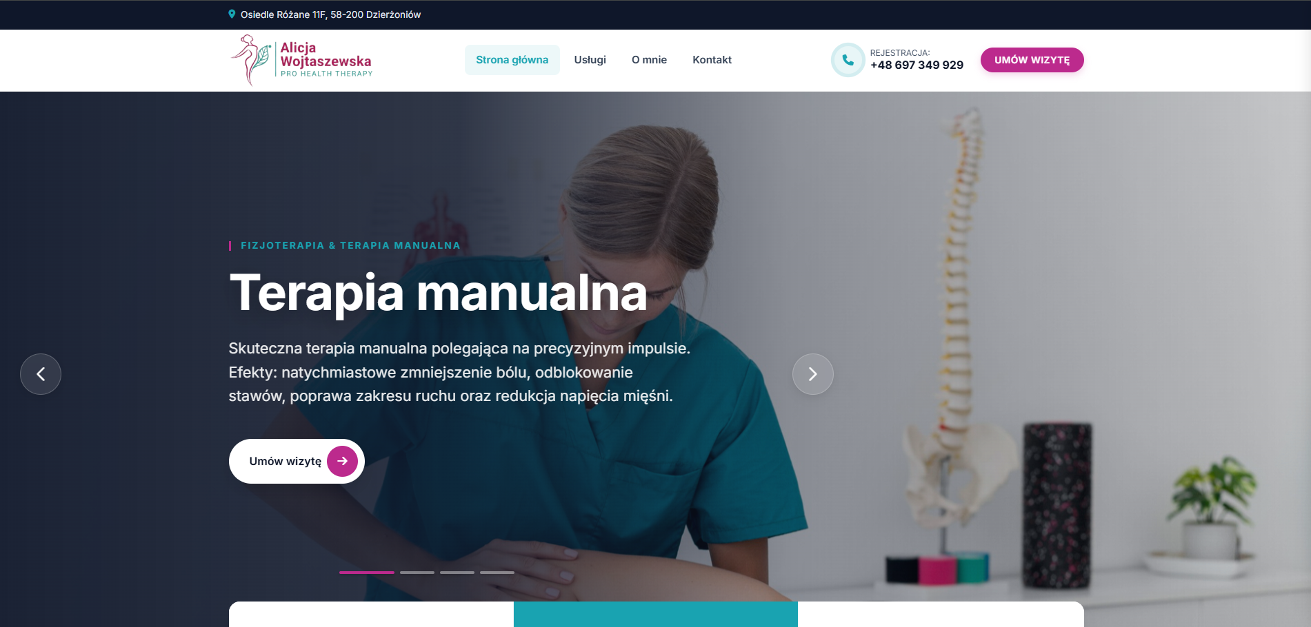 Strona Fizjoterapia-Wojtaszewska.pl