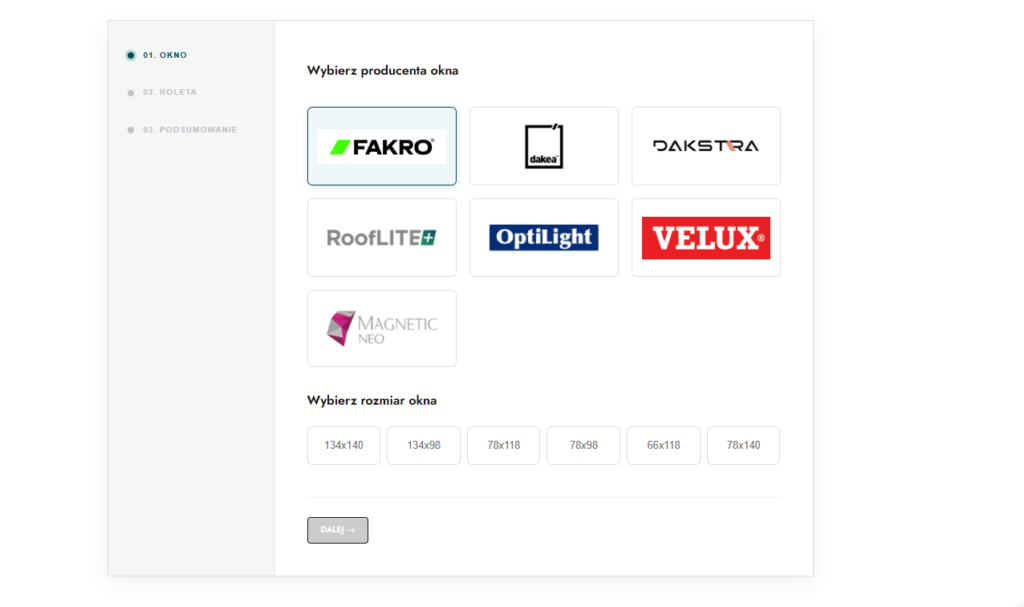 Konfigurator produktów e-commerce