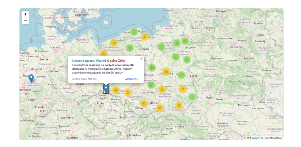 Automatyczna mapa sprzedażowa